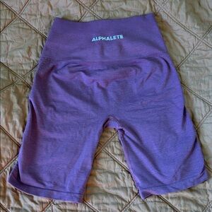 Alphalete Women's Purple Bike Shorts